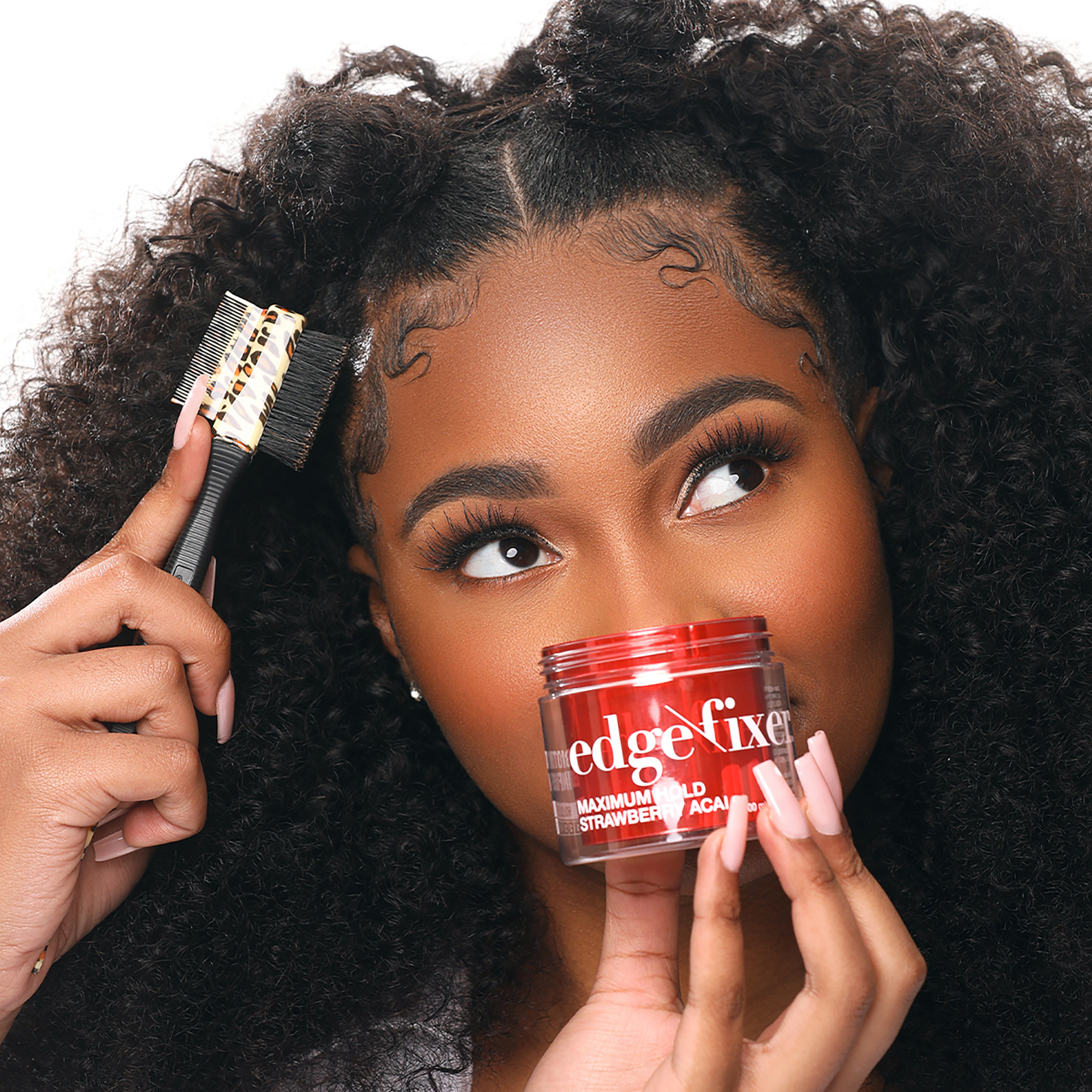 Edge Fixer Hair Gel, 100mL - Strawberry Açaí | KISS Colors & Care