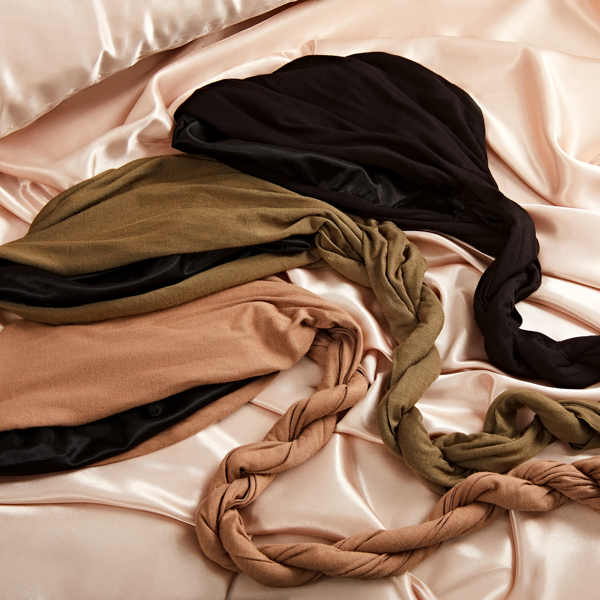Kiss Colors &amp; Care Premium Satin-Lined Halo Turban, Taupe