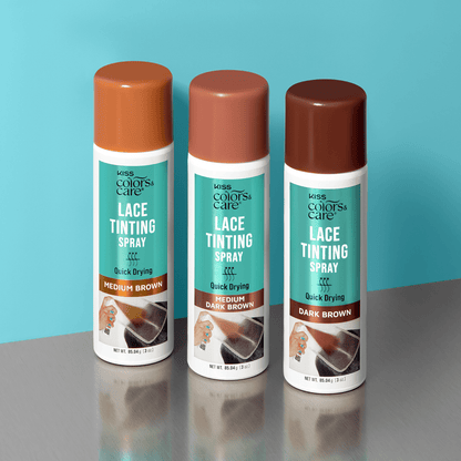 KISS Colors &amp; Care Lace Tinting Spray – Medium Brown