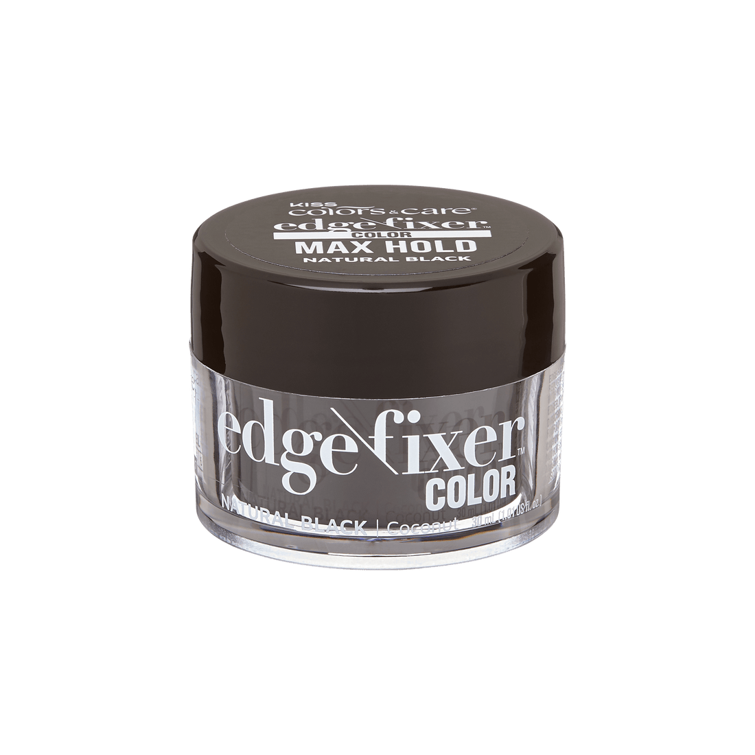 Kiss Colors &amp; Care Edge Fixer Color 30ml - Natural Black