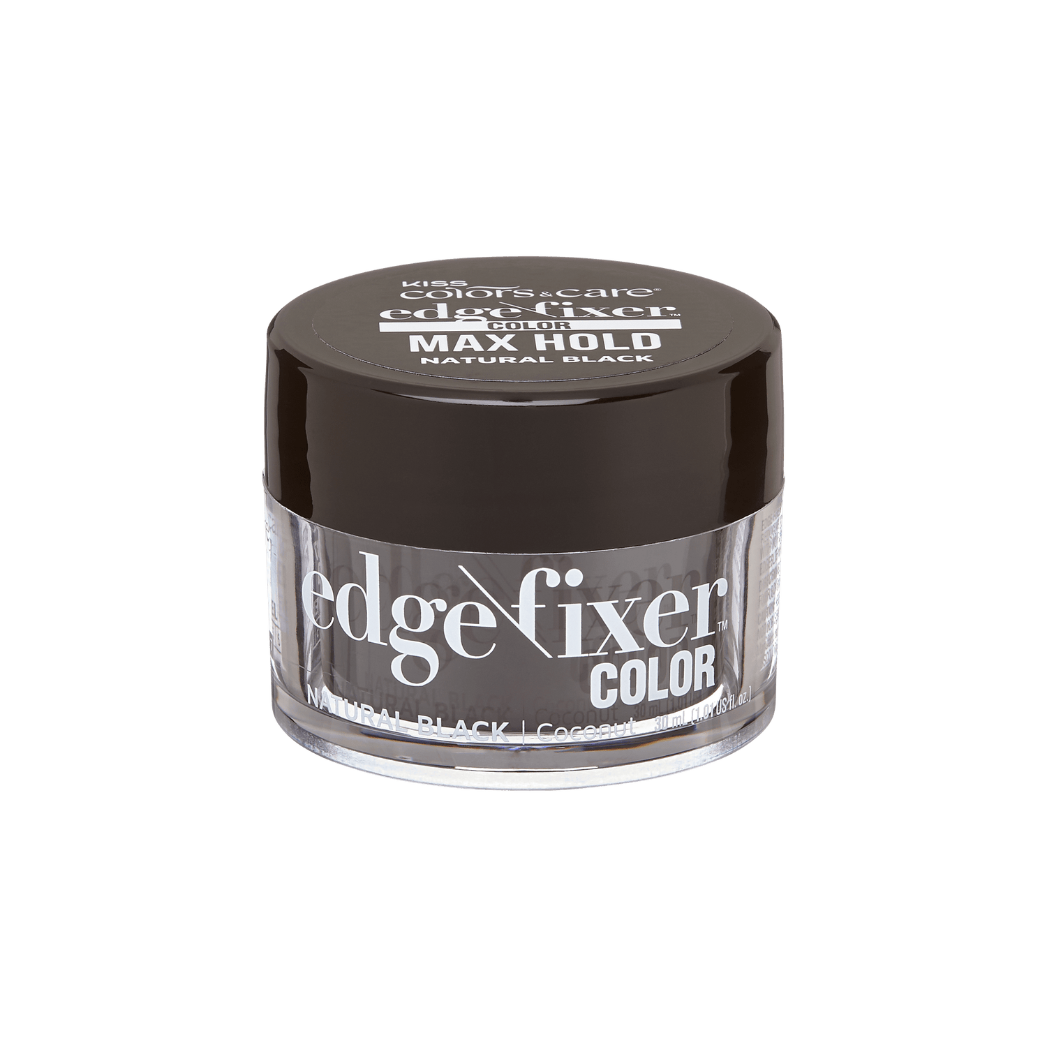 Kiss Colors &amp; Care Edge Fixer Color 30ml - Natural Black